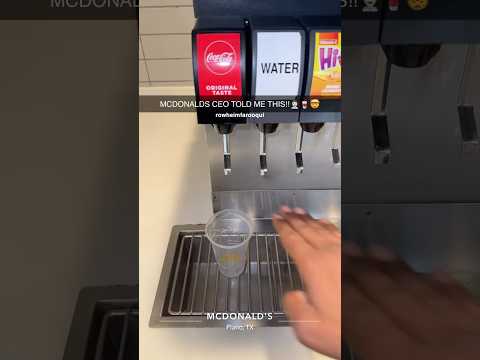 CRAZY MCDONALDS SODA LIFE HACK!! 🤯😎 #mcdonalds #lifehacks #drink