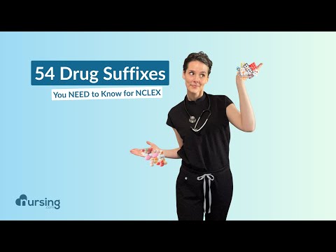 54 Drug Suffixes You NEED to Know for NCLEX | Meds Made Easy