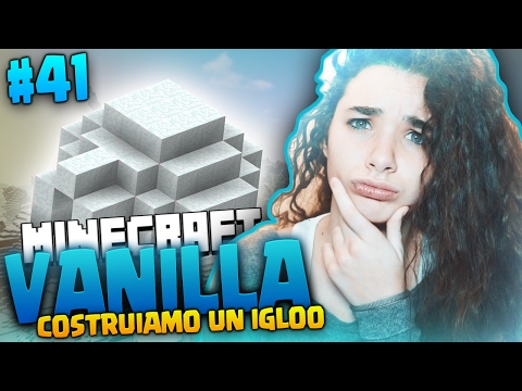 COME SOPRAVVIVERE AL FREDDO, COSTRUIAMO UN IGLOO - MINECRAFT VANILLA ITA #41
