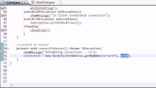 Intermediate Java Tutorial - 52 - Connecting to the Server