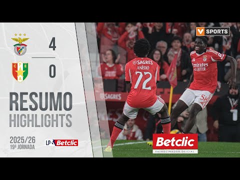 Resumo: Benfica 4-0 Estrela Amadora (Liga 25/26 #19)