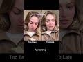 #pov Apologising too soon VS too late.