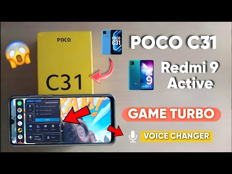 Enable game turbo with voice changer in poco c31 and redmi 9 active || redmi 9 active game turbo