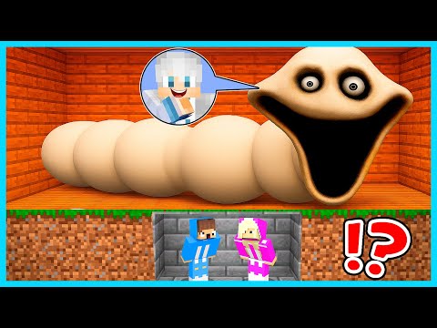 MIPAN & ZUZUZU KETAKUTAN! AKUDAV BERUBAH JADI CACING RAKSASA UNTUK PRANK DI MINECRAFT!