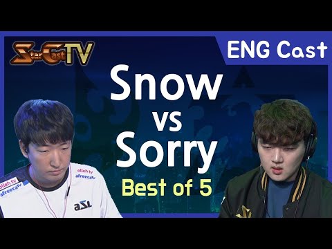 [ENG] Snow vs Sorry (PvT , Bo5) - Starcraft Remastered (StarCastTV English)