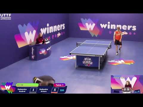 WINners CUP table 1 09.01 Datsenko Andrei - Gubenko Artem 15:30
