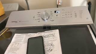 Washer maytag bravos error code F5 E1. Means the door switch doesn’t lock