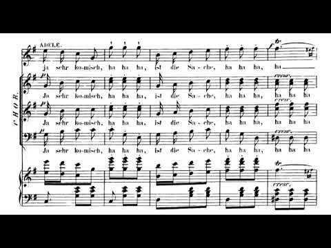 Mein Herr Marquis (Die Fledermaus - J. Strauss) Score Animation
