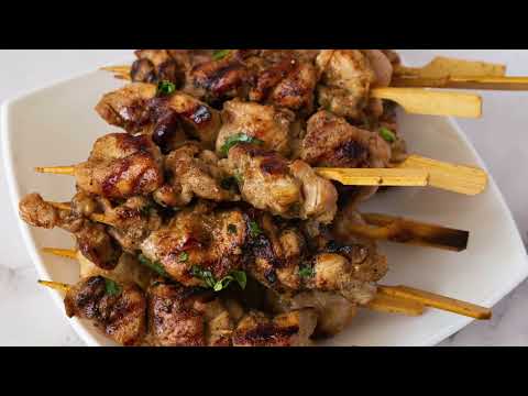 Red curry chicken kebabs video thumbnail