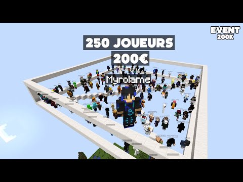 250 PLAYERS for 200€ - Event 200K Minecraft UHC