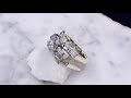 video - Art Deco Falling Water Engagement Ring