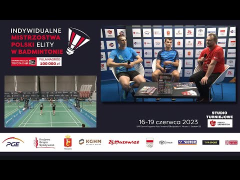 IMP Elity 2023 - Studio - Adrian Dziółko i Krzysztof Jakowczuk - Polski Badminton