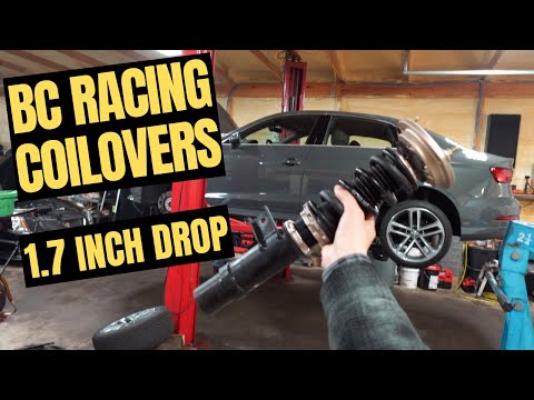 AUDI A3 8V / BC RACING BR COILOVER INSTALL (insane difference)