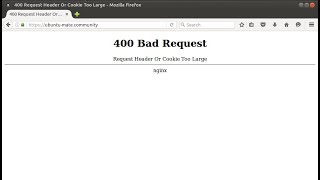 Problème 400 Bad Request | HTTP Error 400 (Bad Request)