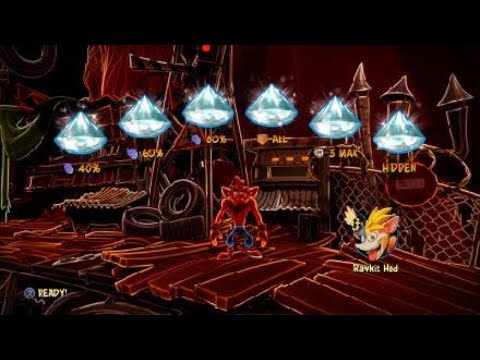Crash Bandicoot 4 It's About Time: a real grind N.verted 100% all gems and hidden gem walktrough
