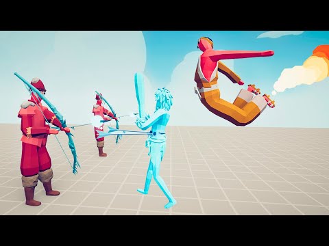 DRAGON KICK + ICE ARCHERS vs EVERY UNIT | TABS Totally Accurate Battle Simulator