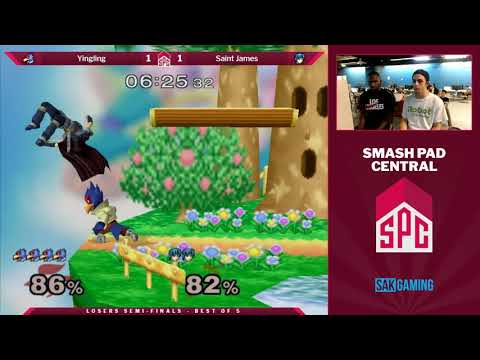 SPC 115 Losers Semis - Yingling (Falco) vs Saint James (Marth)