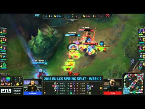 Zven Disgusting 1-Shot Bug - VIT vs. OG - EU LCS Spring Week 2 Day 2