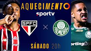 SÃO PAULO X PALMEIRAS | AQUECIMENTO AO VIVO | BRASILEIRÃO 2026 | #live | sportv