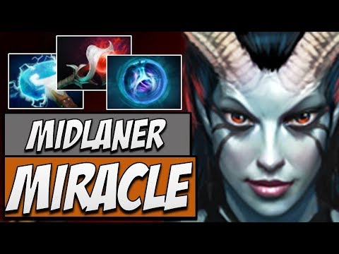 Liquid.Miracle QOP - 7594 MMR | Dota 2 Gameplay 7.14
