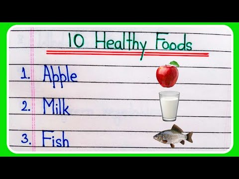 10 Healthy food names | Healthy foods name in English | Healthy foods