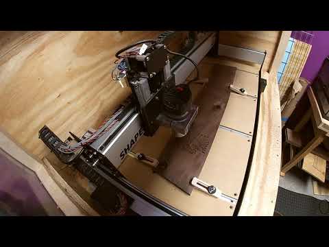 CNC Time Lapse of   Bio Sugar Skull  Top Down View   No Sound