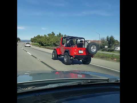 Thumbnail for 1970 Toyota FJ40 convertible driving on the 101 freeway by Toyota FJ40, Toyota, Convertible