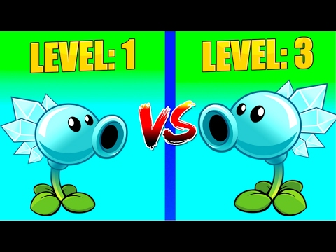 Plants vs Zombies 2 Snow Pea Level 1 VS Snow Pea 3