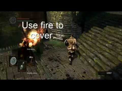 Dark Souls - How defeat the Black Knight from Undead Parish (easiest way)