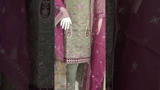 Download lagu Organza Stiched Three piece with Contrast Dupatta mp3