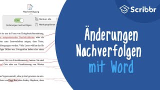 Änderungen Nachverfolgen mit Word | Scribbr 🎓