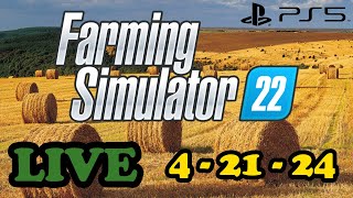 Back to the Farm for Spring Planting - Farming Simulator 22 Live PS5