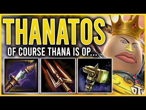 THANATOS SOLO IS SO MUCH FUN! - Grandmasters Ranked Conquest Season 9 #smite #smiteseason9
