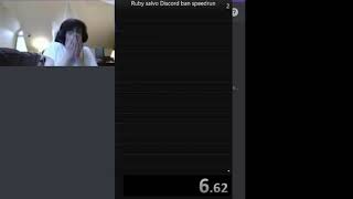 Ruby Salvo discord message ban speedrun (current WR 6.62s)