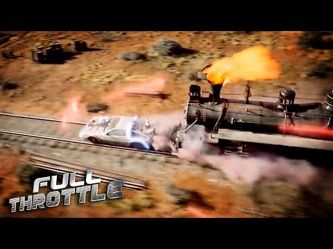Time-Travelling With A DeLorean & A Steam Train | Back To The Future Part III | Full Throttle