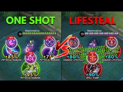 Yu Zhong One Shot Build vs Yu Zhong Lifesteal Build - Build Top 1 Global Yu Zhong ~ MLBB
