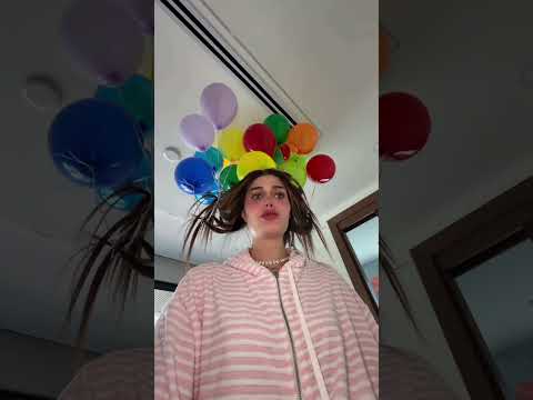 Llene de globos toda mi cabeza