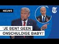 Tweede debat Trump en Biden minder chaotisch