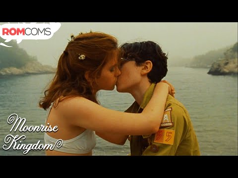 Suzy and Sam Kiss on the Beach | Moonrise Kingdom | RomComs