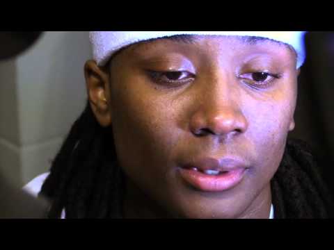 Senior Khadijah Sessions after the loss to Syracuse