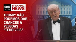 Vídeo: Trump após tiroteio em jantar: Eu deveria ter me protegido mais rapidamente | CNN BRASIL