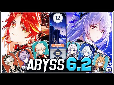 ABISMO 6.2 NIVEL 12 ✔ IMPACTO DE GENERACIÓN ✨ NUEVO Abismo LUNA DE DICIEMBRE III Skirk ✨ Mavuika ...