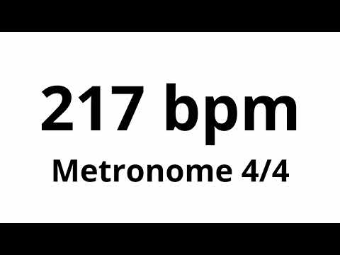 217 bpm tempo ' metronome ' 4/4