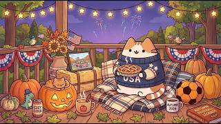 Mochi Cozy Autumn Deck 🍎 Sweet Lofi Beats for Deep Relax & Study 🎆 Heal Your Soul