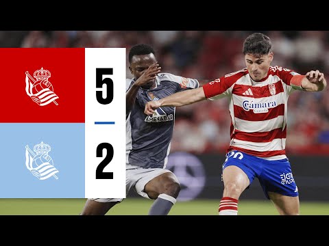 HIGHLIGHTS | LaLiga Hypermotion 25-26 | J8 | Granada CF 5-2 Sanse | Real Sociedad
