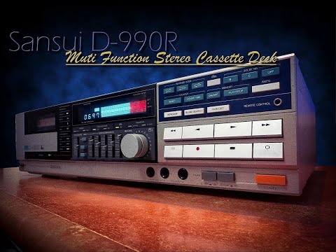 SANSUI D-990R Rare Vintage Stereo Double Cassette Deck DBX EQ & Expander image 9