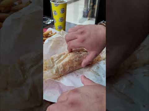 Al's Italian Beef unwrapping