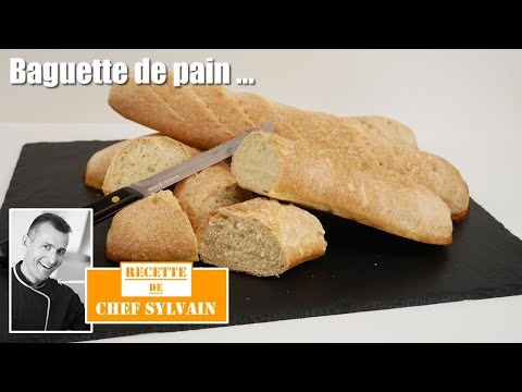 Traditional homemade baguettes