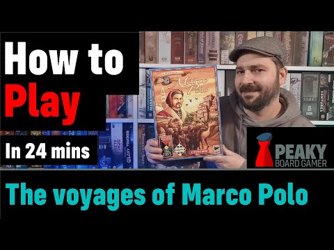 How to play The Voyages of Marco Polo board game - Full teach + Visuals - Peaky Boardgamer