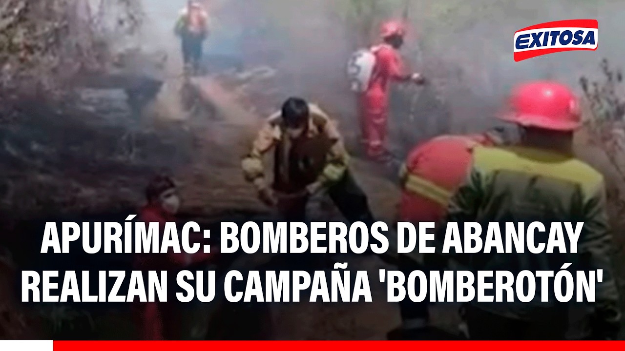🔴🔵 Apurímac: Bomberos de Abancay realizan su campaña 'Bomberotón'